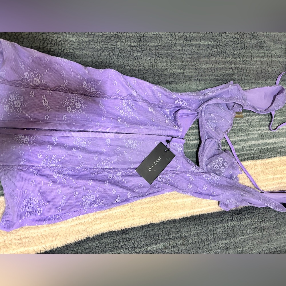 Lavender Lace Chemise